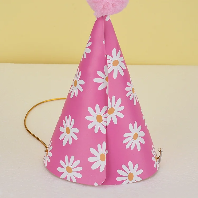 TBD0560165201_B3.webp 20 PCS Cute Children Bronzing Birthday Hats Cake Baking Decoration Party Hats - Image 4