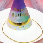 20 PCS Party Headdress Bronzing Sequined Furry Ball Birthday Hat - Image 4