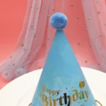 20 PCS Party Headdress Bronzing Sequined Furry Ball Birthday Hat - Image 5