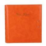 6 inch 500 Sheets Interstitial PP Album PU Leather Retro Bronzing Cover Photo Album
