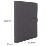 Deli 3309 A5 Loose-Leaf Notebook Office Business Carry Meeting Notes, Random Color Delivery - Image 4