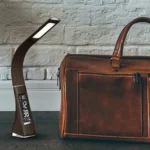 U2 5W 3-Level Dimmable LED Leather Texture Desk Lamp With Temperature/Clock/Calendar Display - Image 9