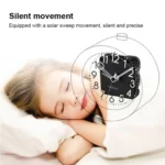 Solid Wood Silent Snooze Alarm Clock with Pointer - Image 7