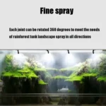 MS-PT03 Rainforest Tank Landscaping Climbing Pet Feeding Box Mini Spray Double-Head Atomization Cooling Nozzle - Image 6