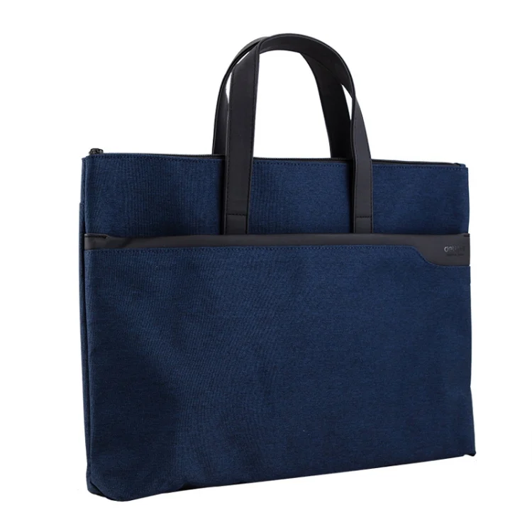 Deli 63750 Office Portable Zipper Document Bag Double-Layer Conference Information Bag
