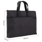 Deli 63750 Office Portable Zipper Document Bag Double-Layer Conference Information Bag - Image 5