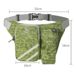 Outdoor Running Sports Nylon Waist Bag Cycling Mountaineering Water Bottle Bag - Image 3