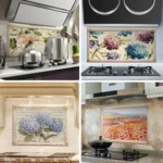 Self-Adhesive Heat-Resistant Oil-Proof Stickers Household Kitchen Stove Tile Wall Stickers - Image 8
