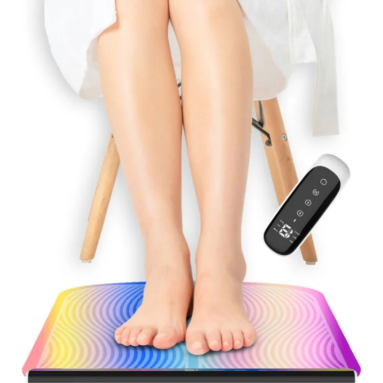 TBD05607547.webp EMS Colorful Foot Massage Foot Pad Pulse Foot Massage Machine Smart Acupuncture Foot Massage Pad With Remote Control - Image 1