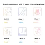 EMS Colorful Foot Massage Foot Pad Pulse Foot Massage Machine Smart Acupuncture Foot Massage Pad With Remote Control - Image 4