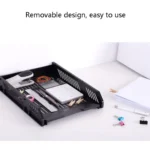 Deli 9209 Office Storage Supplies Three-Tier File Box - Image 6