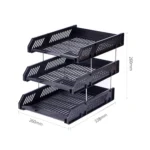 Deli 9209 Office Storage Supplies Three-Tier File Box - Image 9