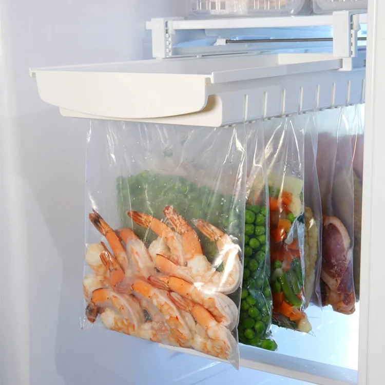 TBD05607553_4.webp Refrigerator Fresh-Keeping Bag Track Storage Rack Sealed Bag Telescopic Household Storage Rack - Image 5