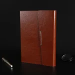 Business Notebook Imitation Leather PU Tri-Fold Loose-Leaf Notepad - Image 3