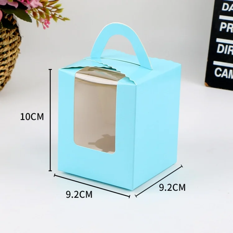 TBD0560900201_B7.webp 30 PCS Transparent Window 1 Piece Cardboard Portable Cup Cake Box Mousse Pastry Box - Image 8