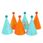 20 PCS Sequined Fur Ball Birthday Hat Birthday Party Supplies Dress Up Paper Hat - Image 2