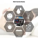 8082T Weather Forecast Clock LED Color Screen Perpetual Calendar Temperature And Humidity Intelligent Voice Control Electronic Alarm Cloc,Specification: - Image 10