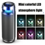 C360 Aluminum Alloy Negative Ion Car Cup Holder Type Deodorizing Air Purifier - Image 9