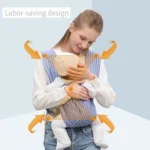 Kangaroo Baby Sling Four Seasons Universal Breathable Baby Waist Stool Baby X Shape Sling - Image 5