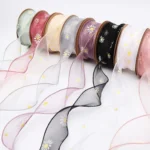 Small Daisy Mermaid Ribbon Flower Bouquet Handwriting Snow Yarn Ribbon - Image 2