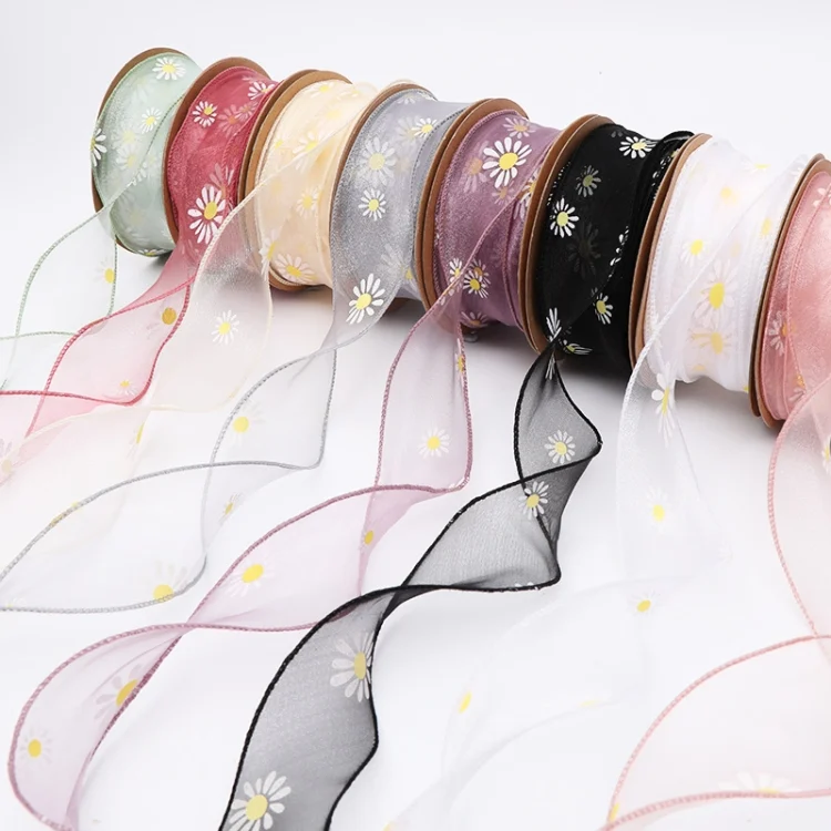 TBD0561227601_B1.webp Small Daisy Mermaid Ribbon Flower Bouquet Handwriting Snow Yarn Ribbon - Image 2