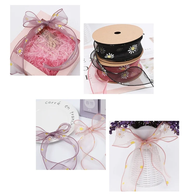 TBD0561227601_B4.webp Small Daisy Mermaid Ribbon Flower Bouquet Handwriting Snow Yarn Ribbon - Image 5