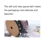 Star Ribbon Wedding Floral Packaging Ribbon - Image 3