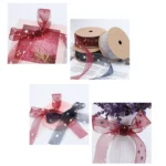 Star Ribbon Wedding Floral Packaging Ribbon - Image 5