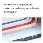 Starry Sky Yarn Ribbon Gift Box Packaging Bow Tie Ribbon - Image 3