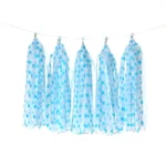 Color Polka Dot Paper Tassels Birthday Room Decoration Ribbon Garland