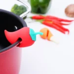 Small Pepper Shape Pot Lid Overflow Preventer Silicone Pot Lid Raised Anti Overflow Gadgets - Image 4