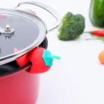 Small Pepper Shape Pot Lid Overflow Preventer Silicone Pot Lid Raised Anti Overflow Gadgets - Image 5