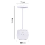 Deli 4326 Three-gear Adjustable Ring USB Charging Desk Lamp with Pen Holder - Image 3