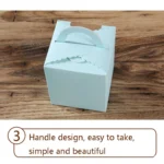 50 Pieces Muffin Cup Cake Box Portable Window Cake Packaging Box - Image 4