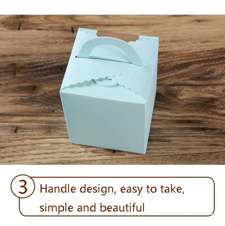TBD0561555701_B3.webp 50 Pieces Muffin Cup Cake Box Portable Window Cake Packaging Box - Image 4