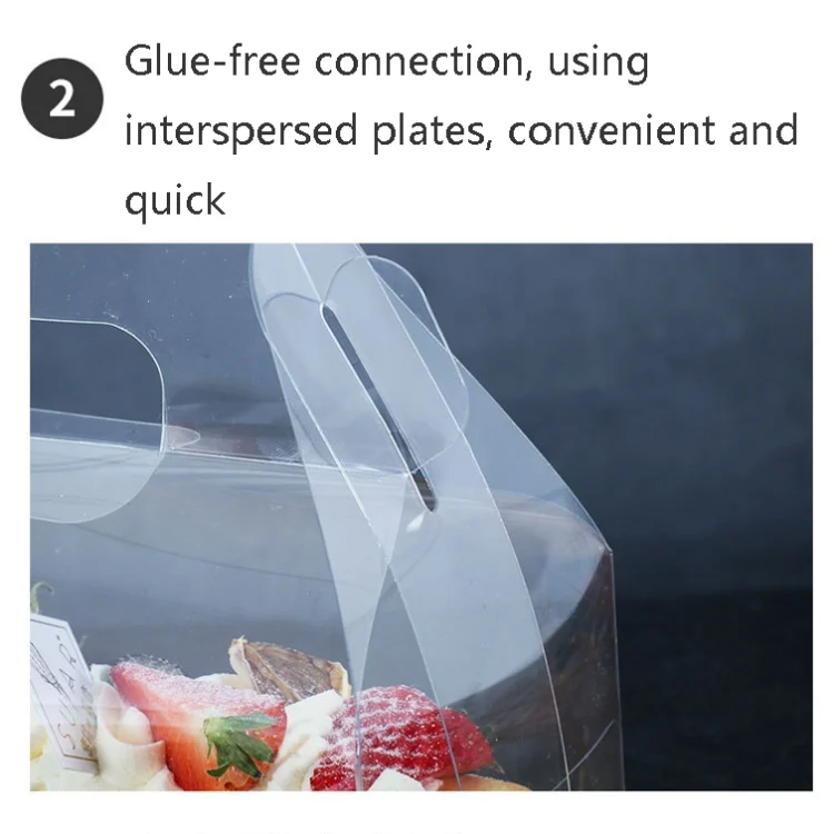 TBD0561557401_B3.webp 50 Pieces Portable Long Cake Roll Transparent Box Pastry Baking Packaging Box - Image 4