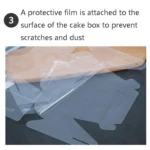 50 Pieces Portable Long Cake Roll Transparent Box Pastry Baking Packaging Box - Image 5