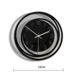 TM009 Home Living Room Decoration Acrylic Wall Clock Transparent Silent Clock - Image 2