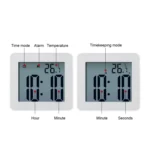 Waterproof Wall Clock LCD Bathroom Clock Kitchen Electronic Alarm Clock - Image 4