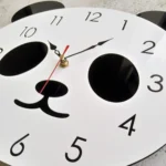 Cartoon Wall Clock Acrylic Clock Panda Simple Home Wall Clock - Image 3