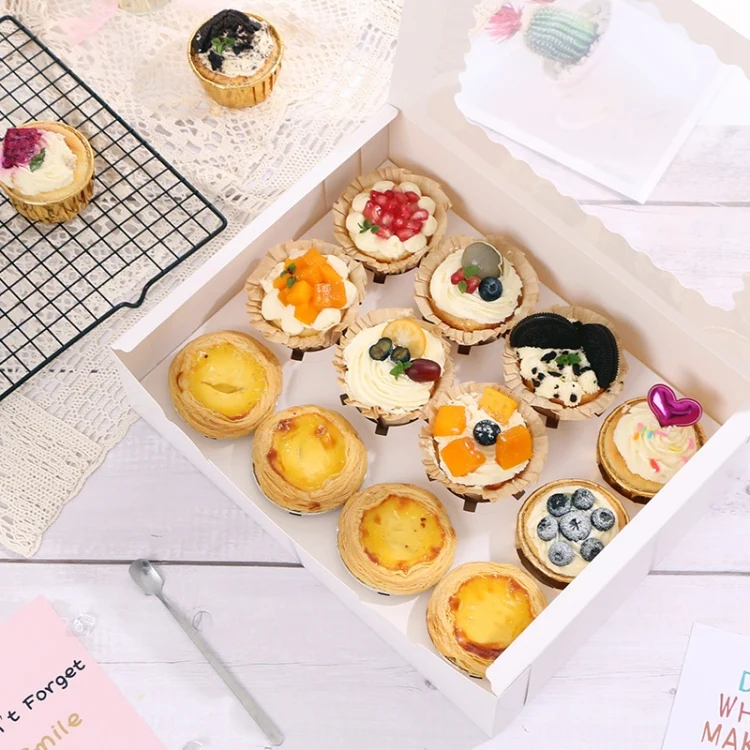 TBD0561753801_B2.webp 10 Pieces Open Window Flip Soft Box Baking Muffin Cup Packaging Box - Image 3