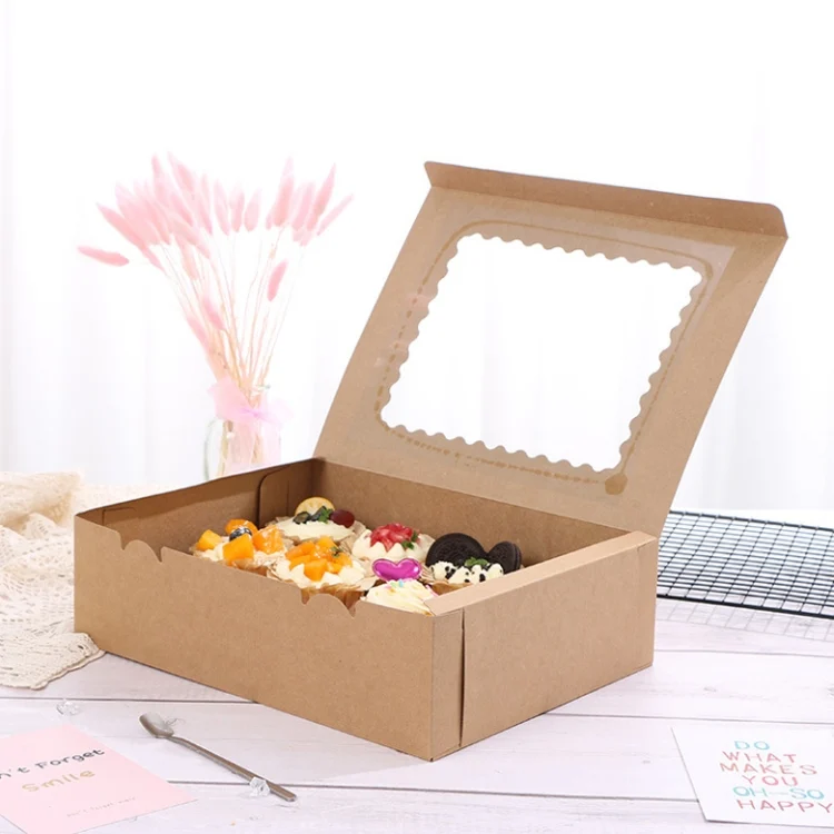 TBD0561753801_B4.webp 10 Pieces Open Window Flip Soft Box Baking Muffin Cup Packaging Box - Image 5