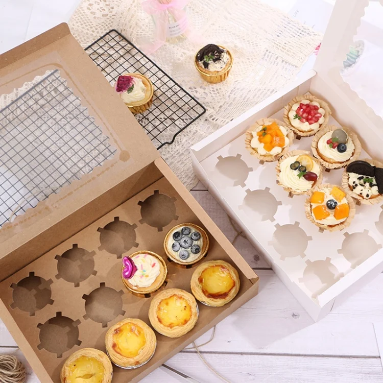TBD0561753801_B5.webp 10 Pieces Open Window Flip Soft Box Baking Muffin Cup Packaging Box - Image 6