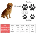 4 PCS/Set Pet AutumnWinter Thicken Cotton Shoes Dog Warm And Non-Slip Shoes - Image 5