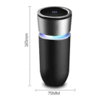 K04 Colorful Car Charger USB Car Negative Ion Air Purifier - Image 3