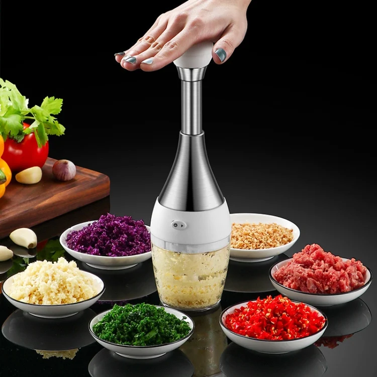 TBD05620706.webp 304 Stainless Steel Pressing Mincer Household Multifunctional Vegetable Cutter Pounding Garlic - Image 1