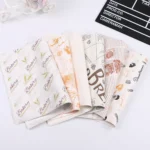 100 Sheets / Pack Cake Greaseproof Paper Baking Packaging Plate Paper Hamburger Paper, Colour: Classical Newspaper - Image 2