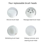 Multi-Functional Facial Cleansing Machine Beauty Massage Silicone Facial Cleansing Machine - Image 4
