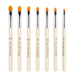 7 In 1 Phototherapy Pen Round Head Line Pen Transparent Rod Painted Pen Drawing Pen Nail Art Brush Tool - Image 7