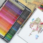 72-Color Tin Box Oily Drawing Color Pencils - Image 12